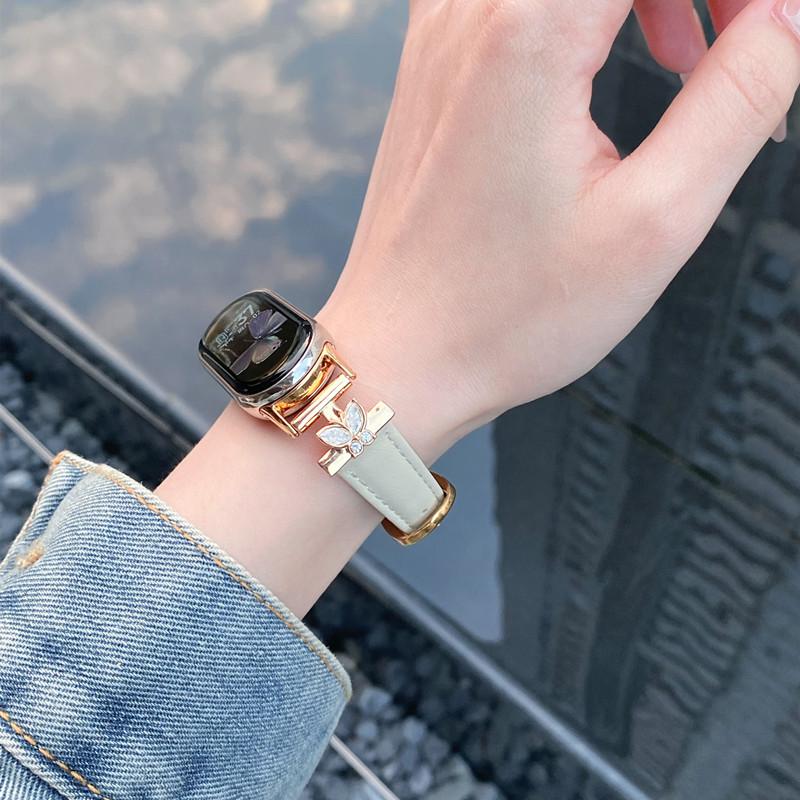 Роскошный кожаный ремешок для браслета Xiaomi Mi Band 9, сменный многоцветный ремешок для браслета Xiaomi mi band 8, браслет Correa