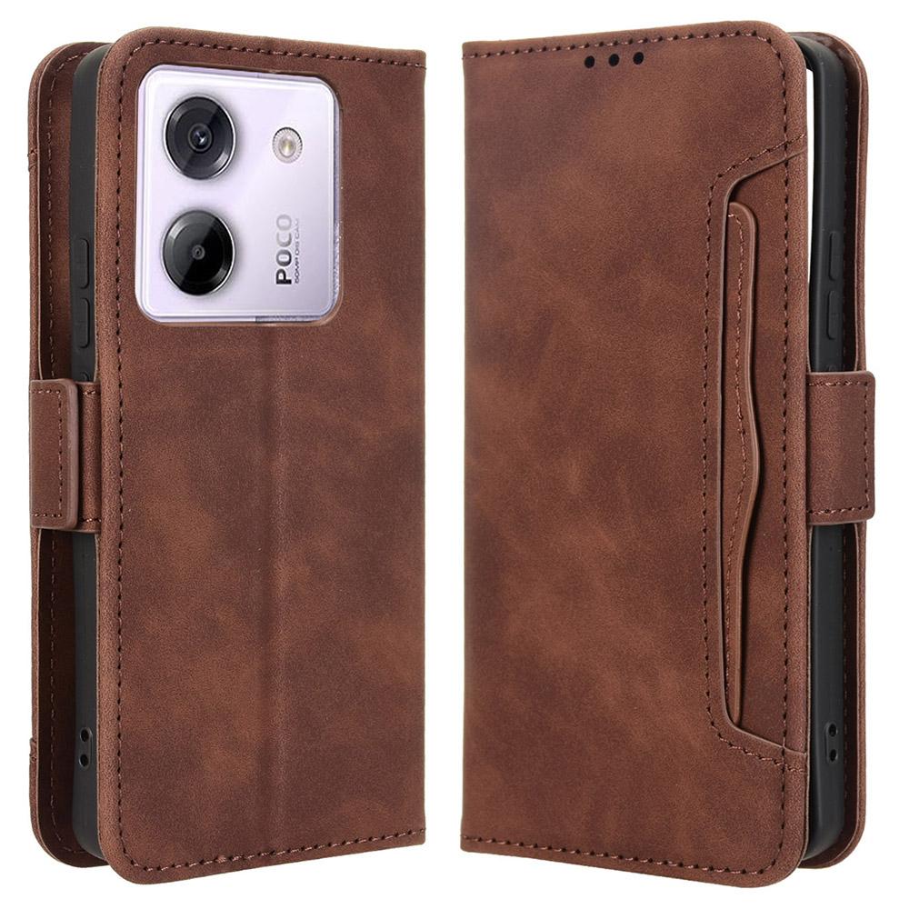 For Xiaomi Poco M7 Pro 5G Leather Case Phone Wallet Cover with Multiple Card Slots