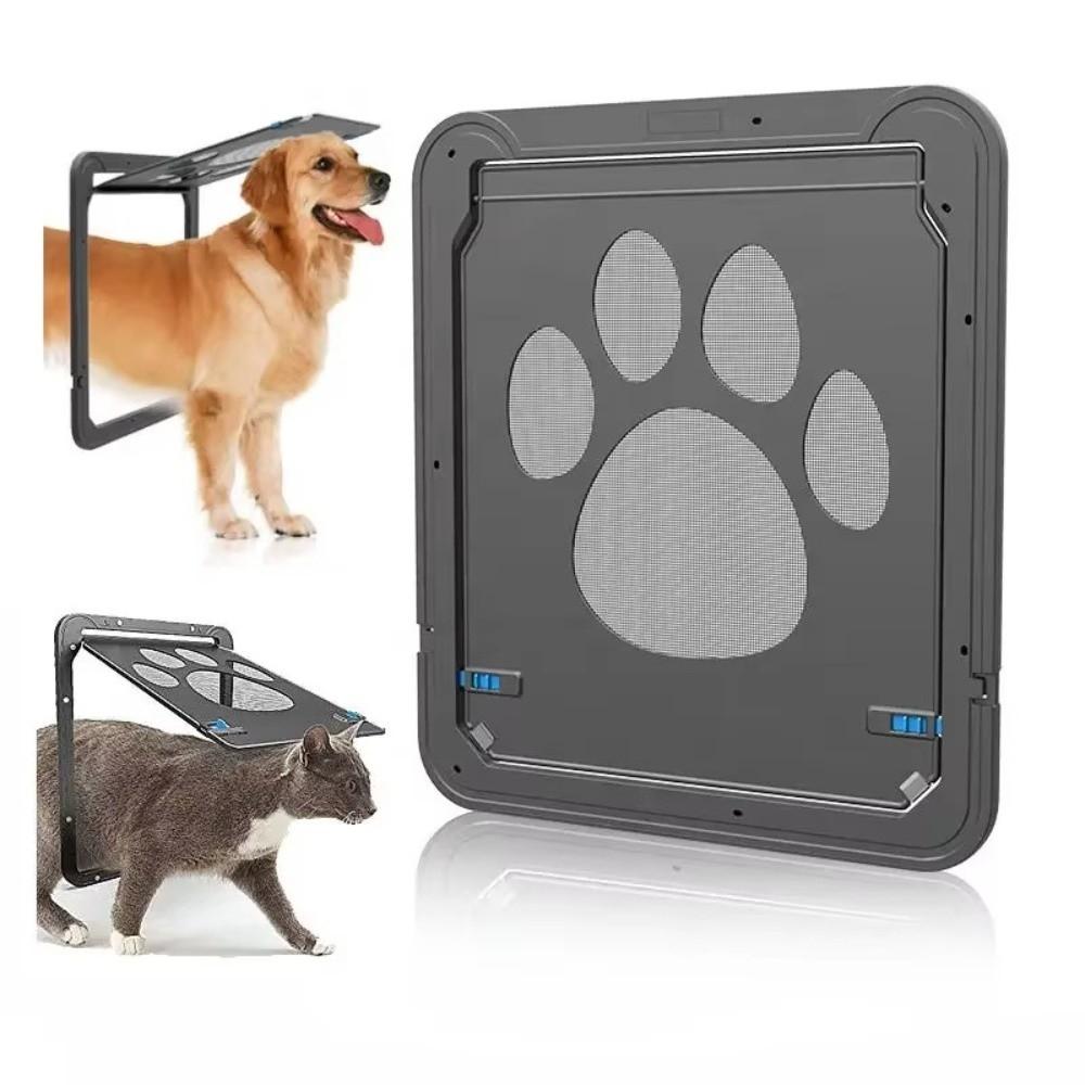 Plastic Magnetic Screen Door Magnetic Flap Dog Flap Door Self-Closing Pet Door Home Garden