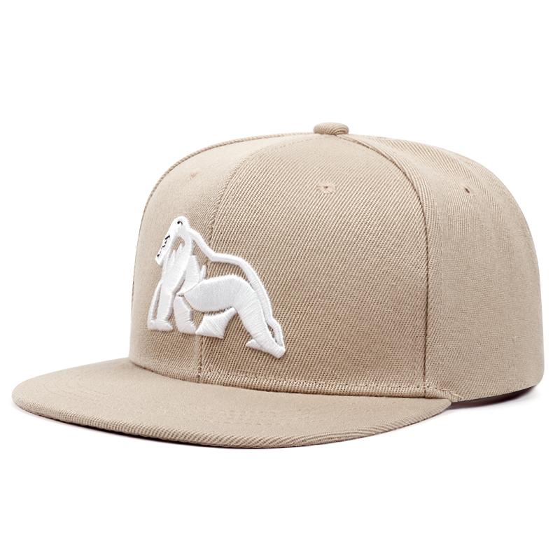 New Men's Fashion Gorilla White Embroidery Hip Hop Hat Outdoor Sports Duck Tongue Hat Embroidered Women's Baseball Sun Hat