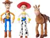 Mattel Disney Pixar Игрушка-рассказчик История игрушек 3-Pack Вуди, Джесси и Булзай 4-дюймовые Реалистичные фигурки с подвижными частями Ключевые персонажи Коллекционная