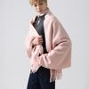 ABRAHAM MOON Merino Wool Shawl 70cm - Baby Pink