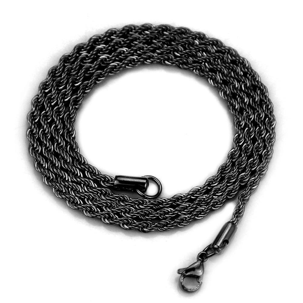 Европейская и американская мода, титановое ожерелье-цепочка в стиле хип-хоп, мужское и женское парное ожерелье-цепочка.