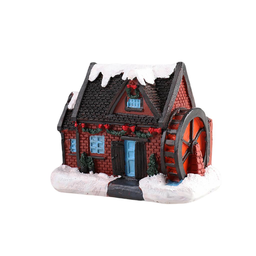 Рождественская деревня Светодиодная освещенная деревня, Коллекция рождественской деревни Декор для комнаты в помещении Коллекционные здания