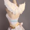 Panty Stocking Cosplay PANTY & STOCKING with GARTERBELT Costume Angel Dress Wing Women Halloween Carnival Party