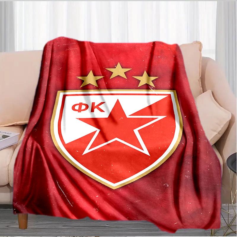 Crvena Zvezda Blanket Suitable for Sofas, Beds, Offices, And Camping - Perfect Gift for Halloween Christmas