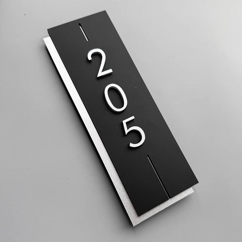 Acrylic Modern Door Plate Shop Sign Customize House Number For Home Office Flats Restaurant Hotel Cafe Bar Home Decor Plate