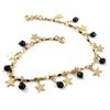 [B9454] - Позолоченный браслет «Сальса», черный, золотой