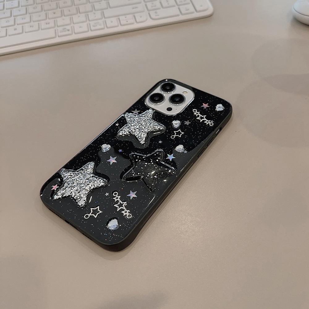 Милый Крутой Трехмерный Звезда Чехол для Мобильного Телефона IPhone17 Apple 13 Эпоксидный X/8 Горячая Девушка 16/11 Подходит для 15promax
