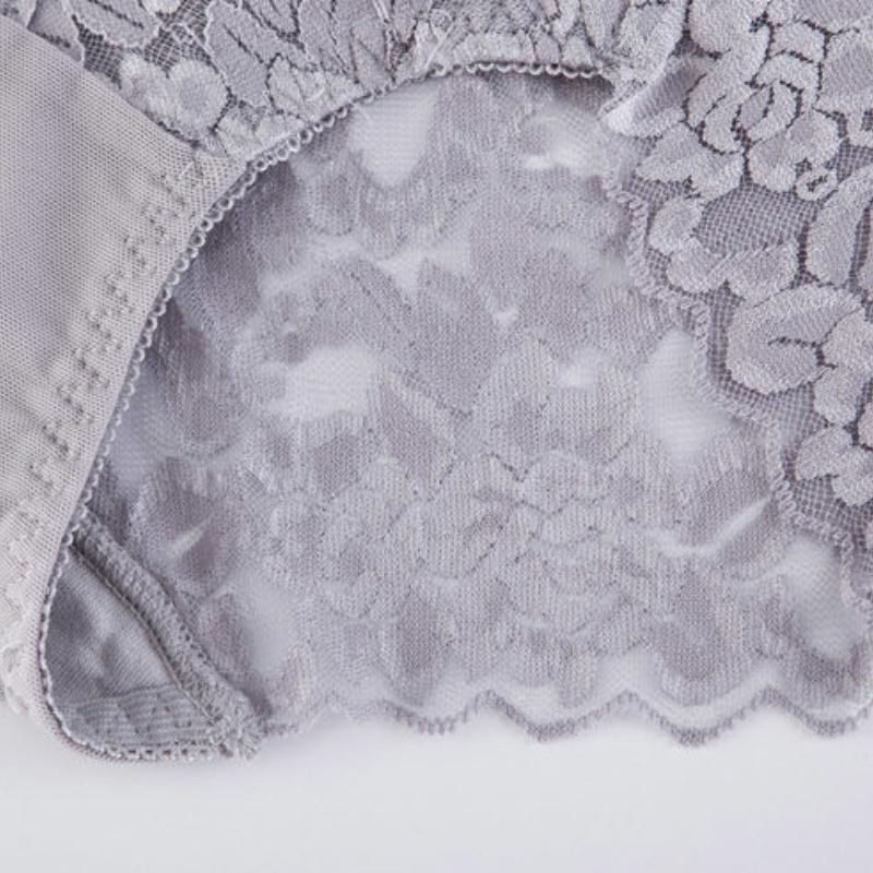 Сексуальные женские кружевные трусы со средней талией, сексуальные удобные хлопковые дышащие бесшовные женские трусы с промежностью