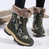 2025 Autumn and Winter Velvet Thickened High-top Comfortable Snow Boots Women's Martin Boots Outdoor Non-slip Zipper Women's Shoes Cotton Shoes