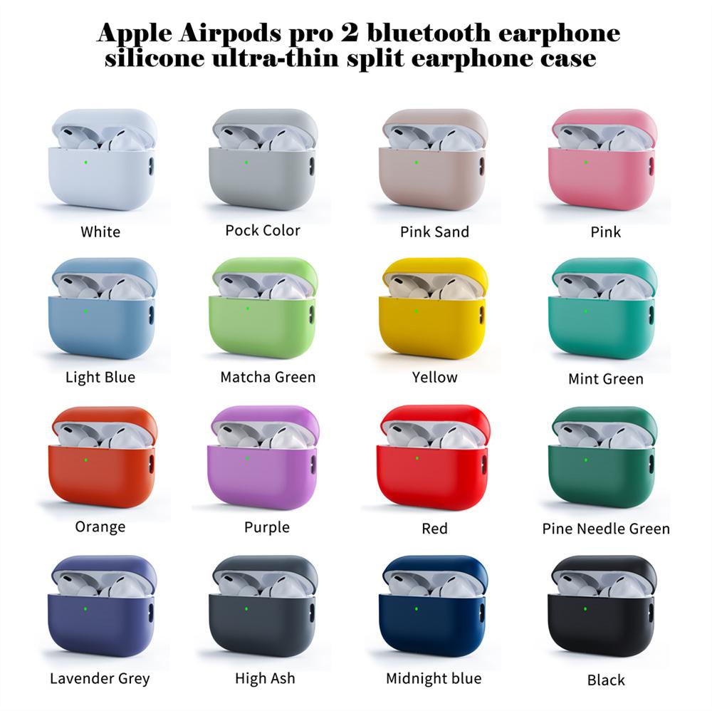 Ультратонкий силиконовый чехол для наушников Airpods 1/2, Airpods 3 4 Защитный чехол для наушников Apple Airpods Pro 2 3 Чехол для Airpods