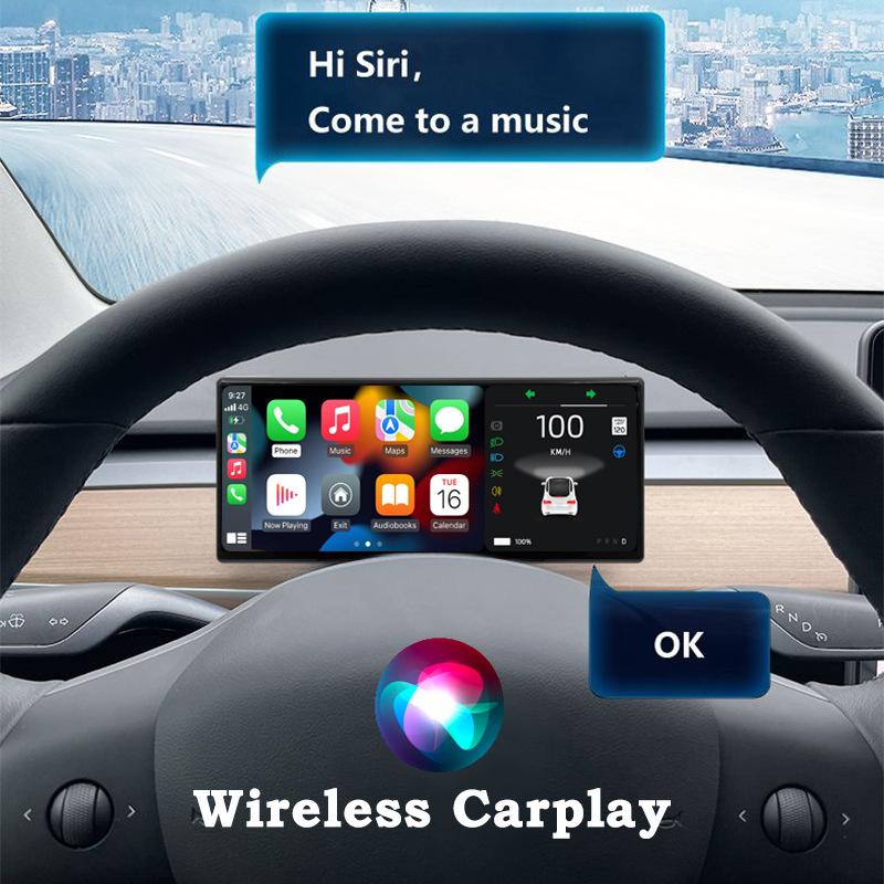 Для Tesla Heads Up Display Model 3 Y Цифровая приборная панель 9 дюймов IPS LCD Информационный Hud Display Carplay Модификация Аксессуары
