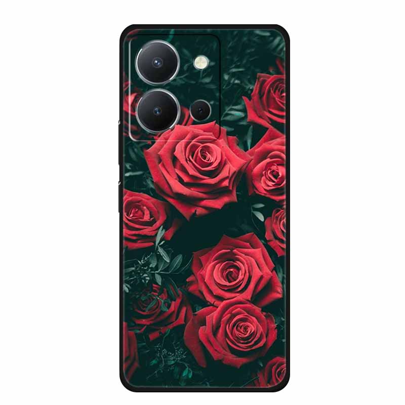 Чехол для Vivo Y36 4G Животные ТПУ Мягкий чехол Силиконовые чехлы для телефона Для VivoY36 4G Русская версия Ударопрочный Защитный Волк Чехол