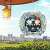 10-дюймовый Рождественский гном, ветряной спиннер, 2D кинетический металлический подвесной декор с вращающимся на 360° крючком, для улицы, для дома, для сада, для двора, праздничный подарок для женщин и мужчин