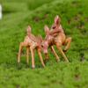 2Pcs Lovely Couple Deer Mini Craft Micro Landscape Bonsai Garden Home Decor