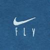 Nike Толстовки Женские Синие С Капюшоном Средней Посадки Обычные DA6484-457