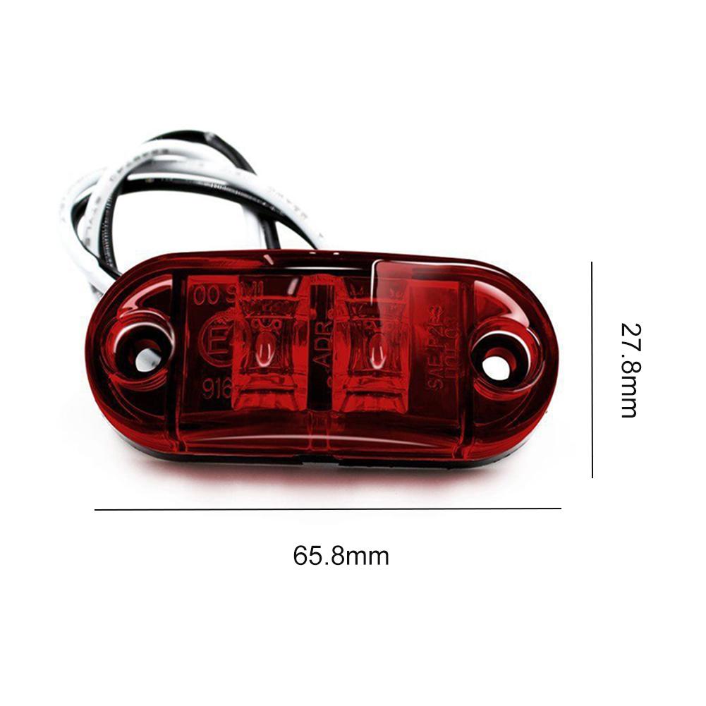 5/1 шт. светодиодные боковые габаритные фонари для прицепов 12 В-24 В, высокая яркость, передний задний габаритный фонарь, сигнальная лампа, предупреждающая лампа