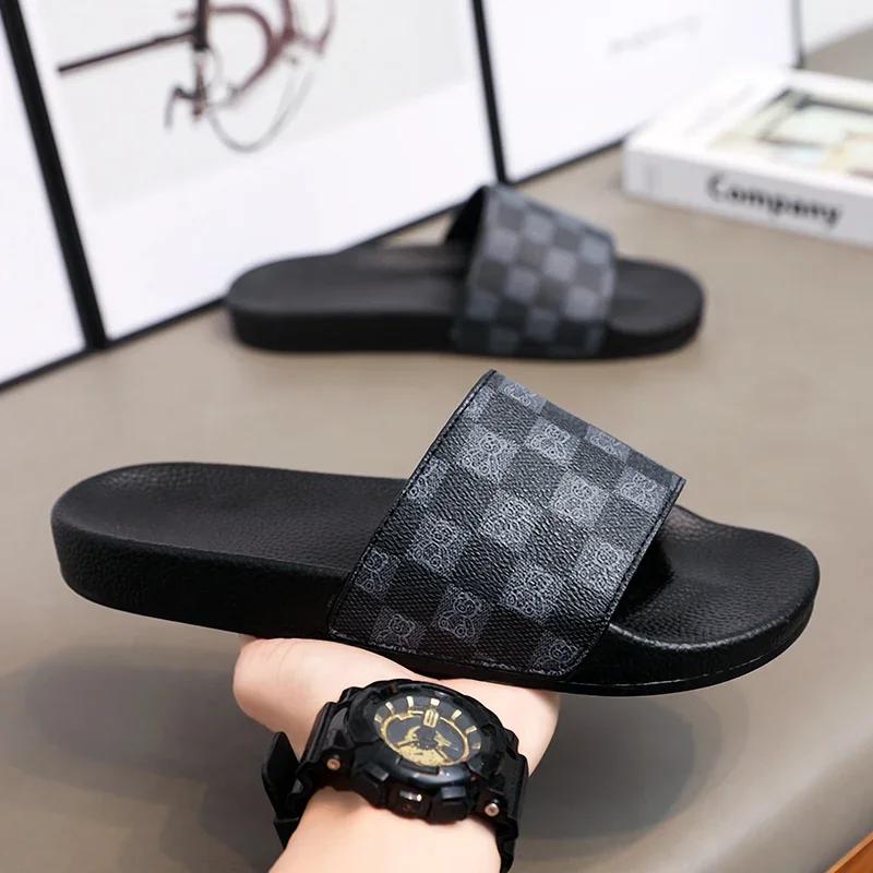 Летние тапочки для мужчин и женщин, тапочки с мягкой подошвой из ЭВА, домашние шлепанцы, сандалии на плоской подошве, уличная пляжная обувь, мужские шлепанцы
