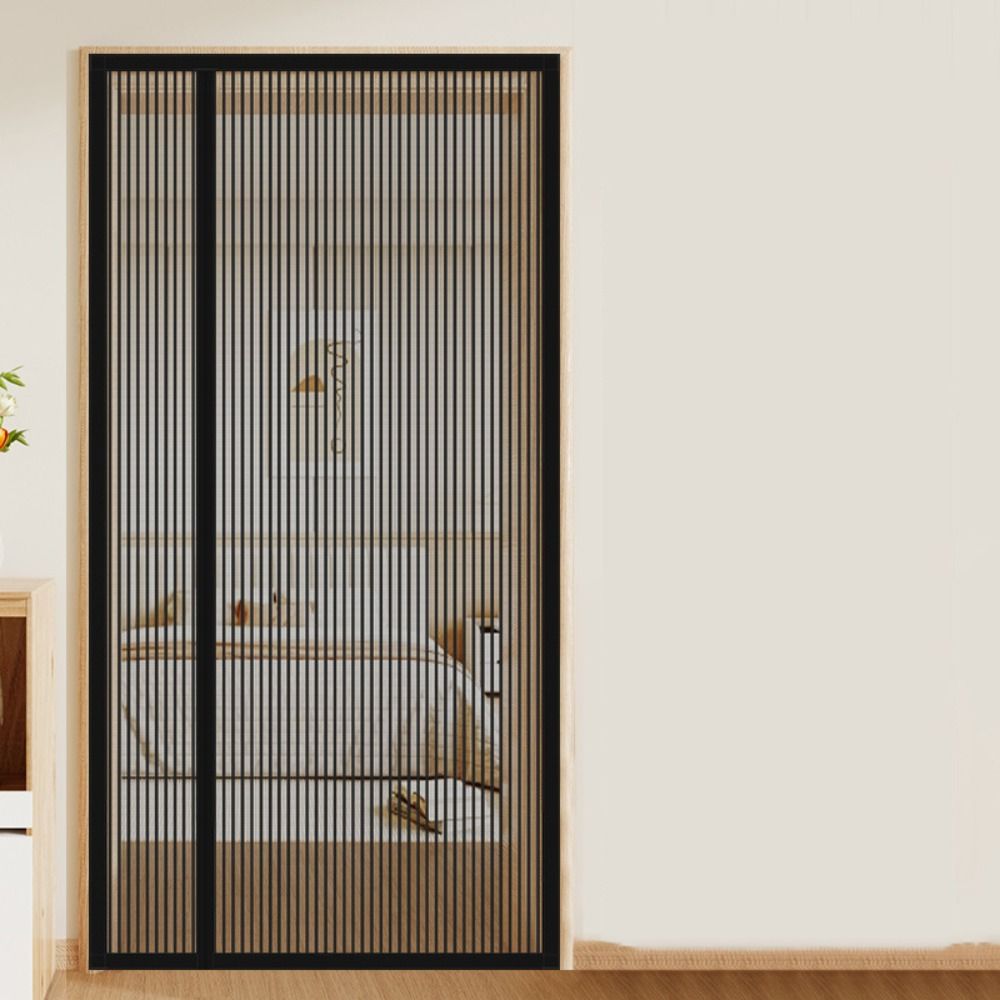 Самоклеящаяся дверная штора, магнитная, с автоматическим закрыванием, оконная сетка, москитная сетка, гостиная