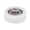 1Pc 8*30*10Mm Injection Molded Nylon Coated Bearing Wheel Bearing 608 Roller Wheel Track Rail Pulley Door Window Track Pulley