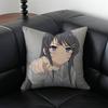 Mai S-sakurajima S-Сексуальная наволочка Наволочка против пылевых клещей Невидимая молния шелковистый короткий плюш Чехол на подушку для дивана