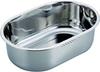 Pearl Metal Slim Oval Washtub, 37.5 X 25.5 Cm, Stainless Steel, At Aqua, HB-4148