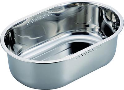 Pearl Metal Тонкий овальный таз для стирки x Нержавеющая сталь At Aqua 37,5 25,5 см HB-4148