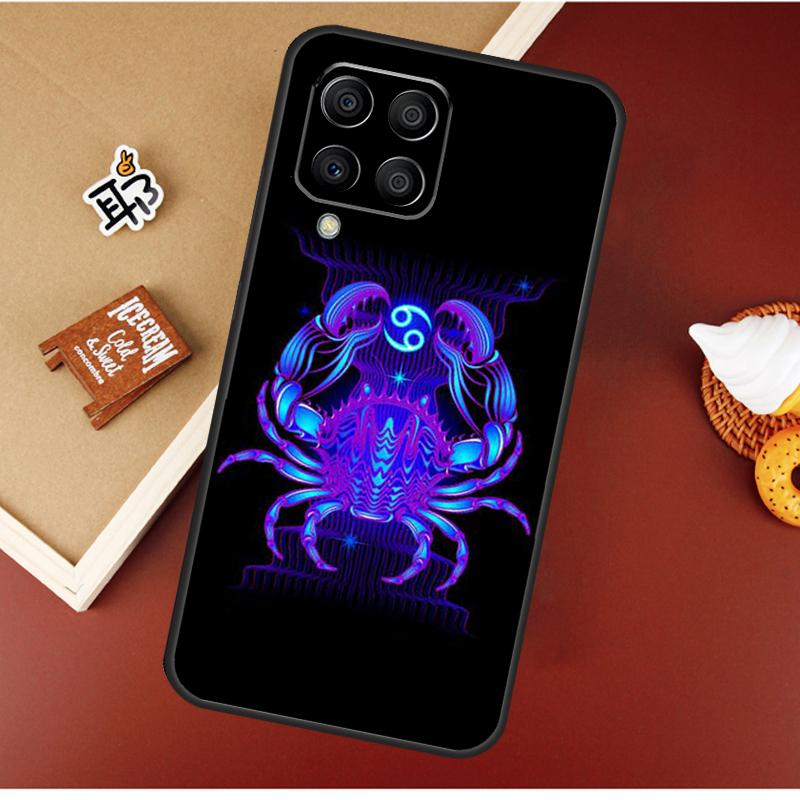 Чехол со знаком Зодиака Неон для Samsung Galaxy M16 M36 M56 M06 M52 M32 M12 M54 M34 M14 M35 M55 M15 M11 M31 M13 M53