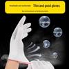 Newcomer Exclusive: Breathable White Nylon Work Gloves - Wear-Resistant and Protective