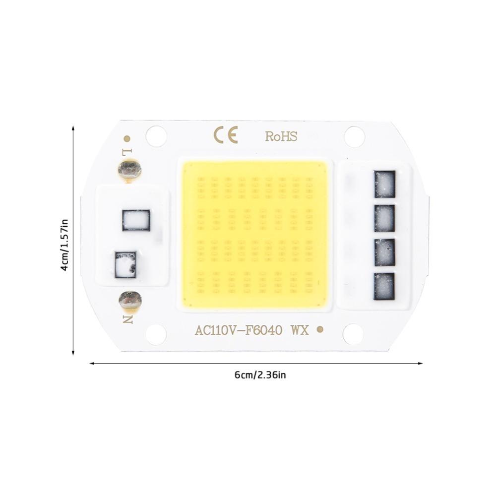 2pcs AC110V COB Spotlight Bulb 50W COB Chip Light For Spotlight Floodlight