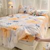 Приятная для кожи стеганая простыня «два в одном» Юбка-кровать Кружевное нескользящее покрывало Наматрасник