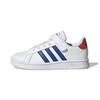 Grand Court Little Kid White Royal Blue Kids Sneakers Cloud-White Vivid-Red GX5745
