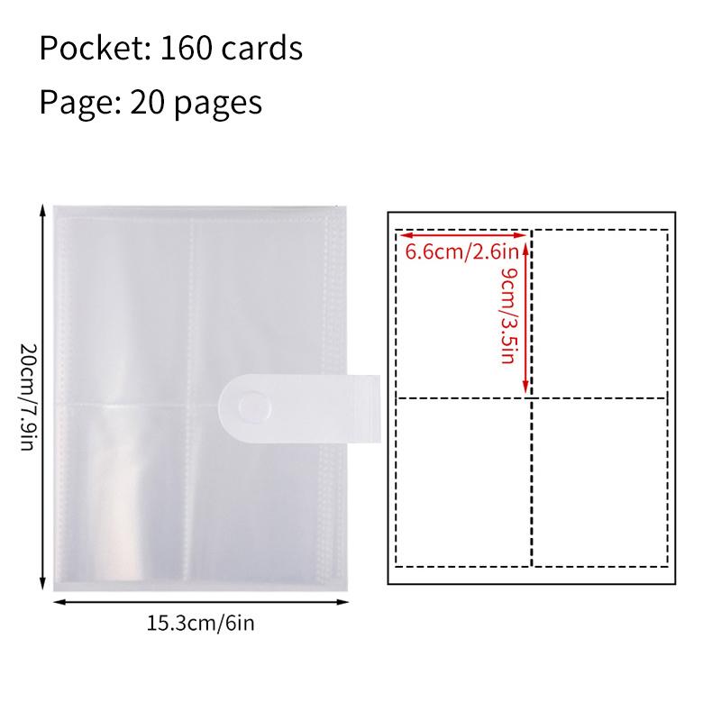 80/160 Cards Photo Albums 20pages Photocard Holder Kpop Albums for Cards Book Binding Machine Collector Book Album De Fotos