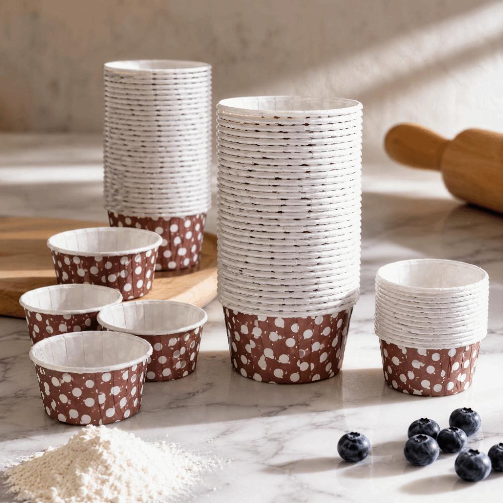 100PCS Paper Cupcake Liner Grease Resistant Baking Cup New Muffin Baking Cup Dessert Decoration