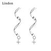 Серьги-капли Lindon из медного сплава с цирконом, серьги-капли для женщин, подарки на свадьбу
