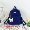 Simple Kids Lightweight Backpack With Color Block Design For Learning School