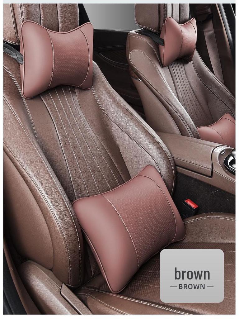 Комплект подушек для подголовника, шеи и поясницы для поддержки спины