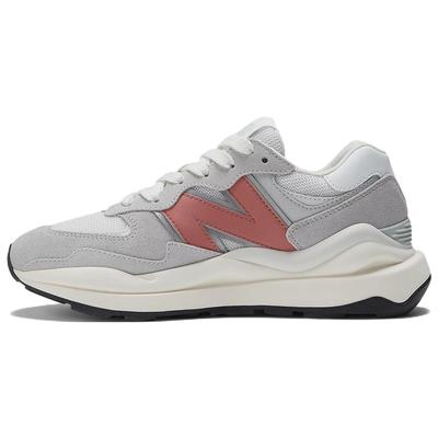 57/40 Светлые алюминиевые минерально-красные женские кроссовки Серо-белые W5740SLC