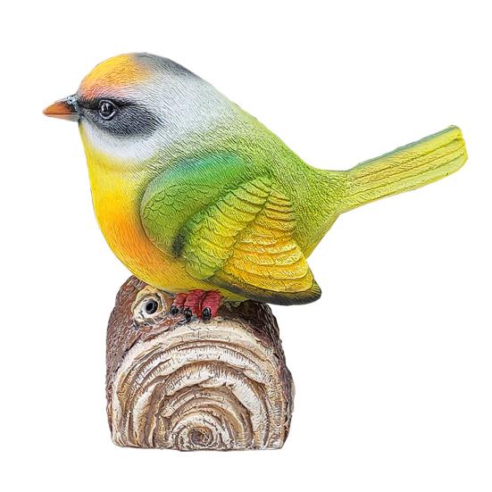 Птица-украшение со звуком птицы, срабатывающим от света, реалистичный вид, декоративная скульптура птицы для сада