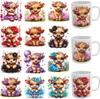 12 PCS Cute Highland Cow UV DTF Cup Wrap Stickers, Rub On Transfer | Vibrant Colors; Strong Adhesion; Hand Washable & Scratch Resistant; Easy To Use C