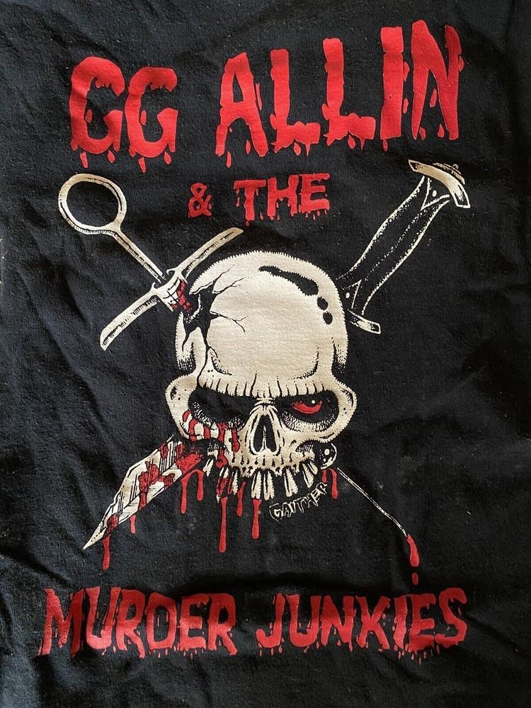 Футболка GG Allin and the Murder Junkies Мужская Классическая Черная Унисекс S-5XL Унисекс Футболка