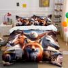 "Fox Eagle Horse Animal Print" Bedding Duvet Cover Set Duvet Cover Pillowcases (1 * Duvet Cover 2 * Pillowcases, without duvet insert)