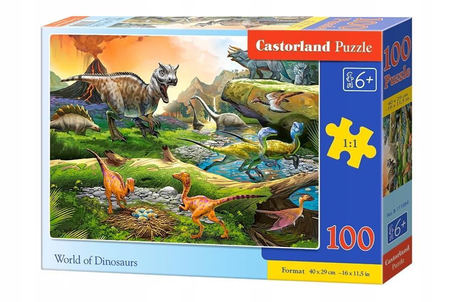 Puzzle 100 B-111084 World of Dinosaurs