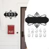 Address Plaque House Number Horizontal Mailbox Sign Decorative Wall for Home