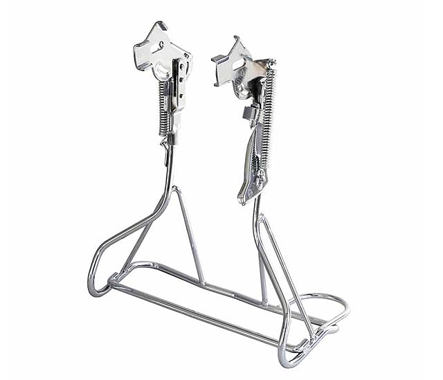 SHOWA INDUSTRIES Bicycle Delivery-kun (Straight-claw Dual-Stand for Internally Derailed and Non-Derailed Bikes) W-15 26 CP 26-inch Chrome Plated