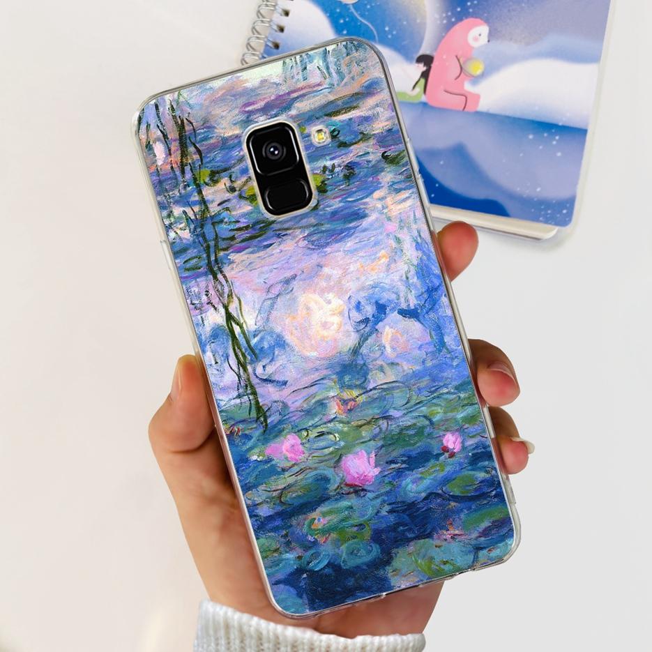 For Samsung Galaxy A8 2018 Case SM-A530F New Fashion Painted Cover Soft Silicone Phone Case For Samsung A8 Plus A8+ A730F Bumper