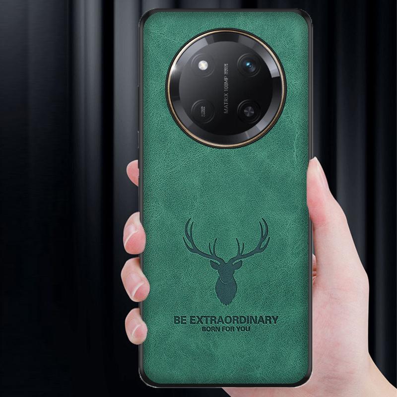 Для Honor X60 Pro кожаный противоударный чехол для телефона для Honor X60i X50 GT мультяшный олень голова защитный чехол для Honor X50 X60 Pro X50i Plus Fundas