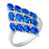 Серебряное кольцо с опалом 1.66ct, фианитами, вес изделия 3,81 гр (1948392)