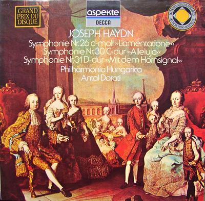 Виниловая пластинка ЙОЗЕФ ГАЙДН, PHILHARMONIA HUNGARIC - Симфония № 26 ре минор "Плач" 642431AH Decca Германия Классика Б/У